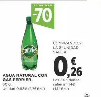Supercor Agua Natural Con Gas Perrier oferta