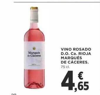 Supercor Vino Rosado D.o. Ca. Rioja Marqués De Cáceres oferta