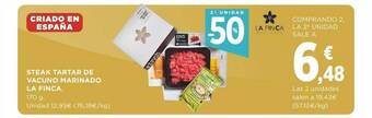 Supercor 2a Unidad -50% Steak Tartar De Vacuno Marinado La Finca oferta