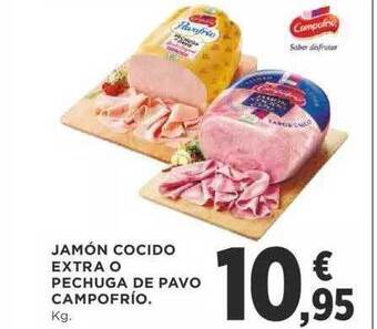Supercor Jamón Cocido Extra O Pechuga De Pavo Campofrío oferta