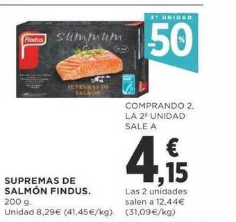 Supercor Exprés 2a Unidad -50% Supremas De Salmón Findus oferta