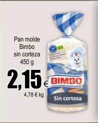 FROIZ Pan Molde Bimbo Sin Corteza oferta