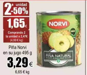 FROIZ 2a Unidad -50% Piña Norvi En Su Jugo oferta