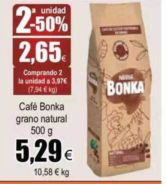 FROIZ 2a Unidad -50% Café Bonka Grano Natural oferta