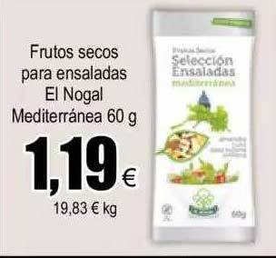 FROIZ Frutos Secos Para Ensaladas El Nogal Mediterranea oferta