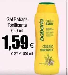 FROIZ Gel Babaria Tonificante oferta