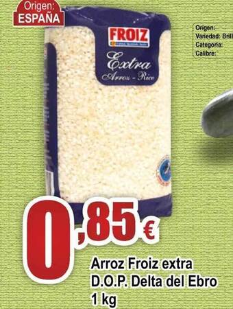 FROIZ Arroz Froiz Extra D.o.p. Delta Del Ebro oferta