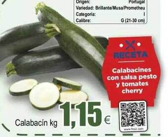 FROIZ Calabacin Kg oferta