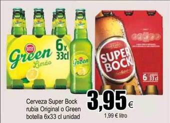 FROIZ Cerveza Super Bock Rubia Original O Green oferta