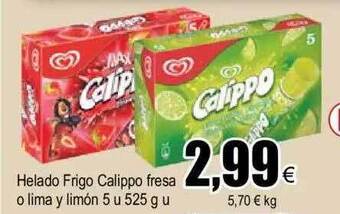 FROIZ Helado Frigo Calippo Fresa O Lima Y Limon oferta