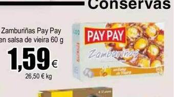 FROIZ Zamburiñas Pay Pay En Salsa De Vieira oferta