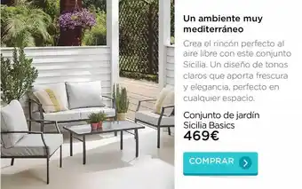 La tienda en casa Conjunto De Jardín Sicilia Basics oferta