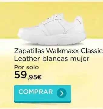 La tienda en casa Zapatillas Walkmaxx Classic Leather Blancas Mujer oferta