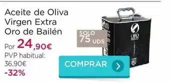 Aceite De Oliva Virgen Extra Oro De Bailén