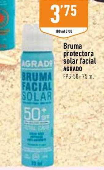 Supermercados Deza Bruma Protectora Solar Facial Agrado Fps-50 oferta