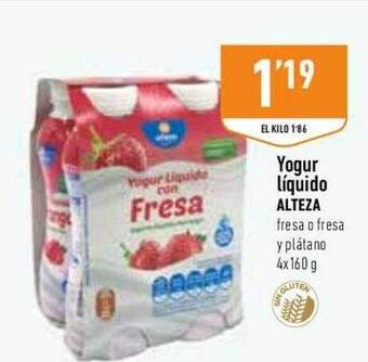 Supermercados Deza Yogur Liquido Alteza oferta
