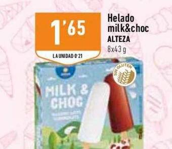 Supermercados Deza Helado Milk&choc Alteza oferta