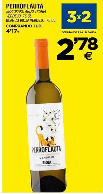 BM Supermercados Perroflauta Blanco Rioja Verdejo oferta