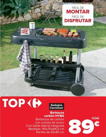 Carrefour Barbacoa Carbón Hyba oferta