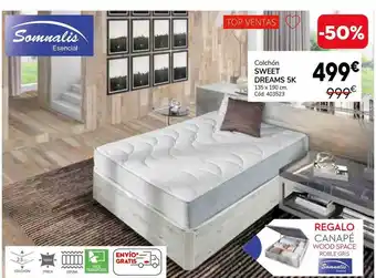 Conforama Colchón Sweet Dreams 5k Sommalis oferta