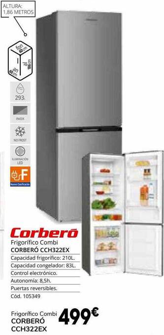 Conforama Frigorifico Combi Corberó Cch322ex oferta