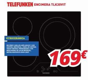 Mi electro Telefunken Encimera TLK30VIT oferta