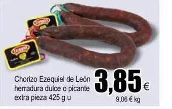 FROIZ Chorizo Ezequiel De León Herradura Dulce O Picante Extra Pieza oferta