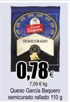 FROIZ Queso Garcia Baquero Semicurado Rallado oferta