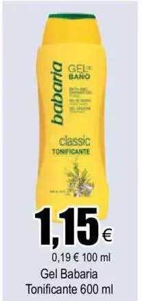 FROIZ Gel Babaria Tonificante oferta