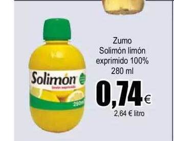 FROIZ Zumo Solimón Limón Exprimido 100% oferta