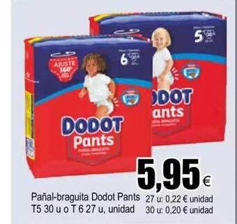 FROIZ Pañal-braguita Dodot Pants oferta