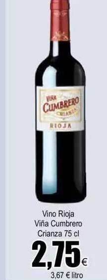 FROIZ Vino Rioja Vina Cumbrero Crianza oferta