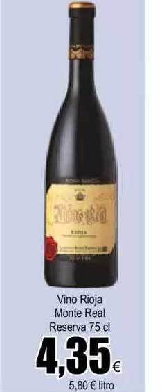 FROIZ Vino Rioja Monte Real Reserva oferta