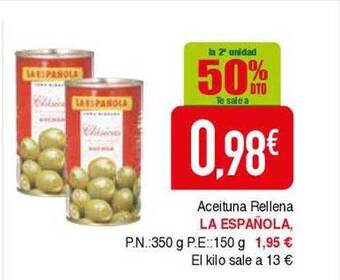 Masymas Aceituna Rellena La Española oferta