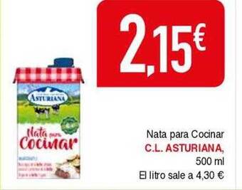 Masymas Nata Para Cocinar C.l. Asturiana oferta