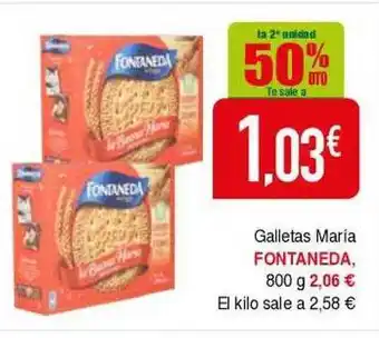 Masymas La 2a Unidad 50% Dto Galletas María Fontaneda oferta