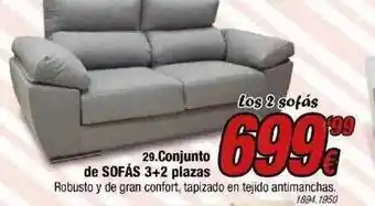 Rapimueble 29. Conjunto De Sofás 3+2 Plazas oferta