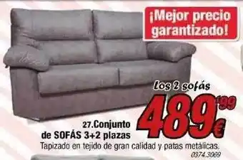 Rapimueble 27. Conjunto De Sofás 3+2 Plazas oferta