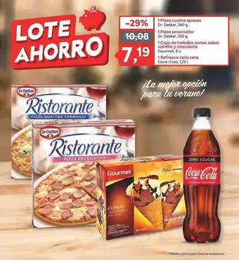 Suma Supermercados 1 Pizza Cuatro Quesos Dr. Oetker 1 Pizza Prosciutto Dr. Oetker 1 Caja De Helados Conos Sabor Vainilla Y Chocolate Gourmet 6 1 oferta