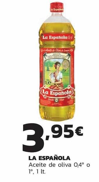 Supermercados Lupa La Española Aceite De Oliva 0.4° O 1° oferta