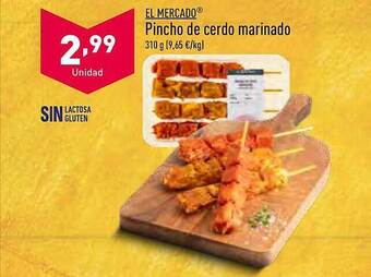 ALDI El Mercado Pincho De Cerdo Marinado oferta