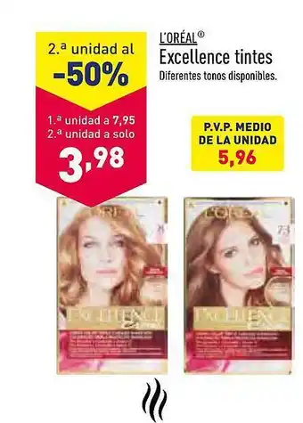 ALDI L'oréal Excellence Tintes oferta