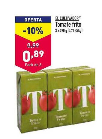 ALDI El Cultivador Tomate Frito oferta