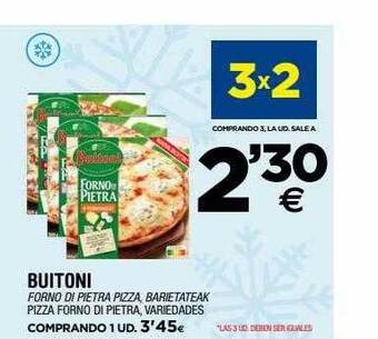 BM Supermercados Buitoni Pizza Forno Di Pietra Variedades oferta