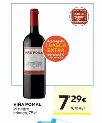 Caprabo Viña Pomal Vi Negre Criança oferta
