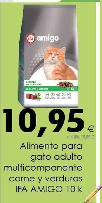 Cash Ifa Alimento Para Gato Adculto Multicomponete Carne Y Verduras Ifa Amigo oferta