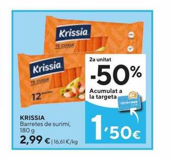 Caprabo Krissia Barretes De Surimi oferta