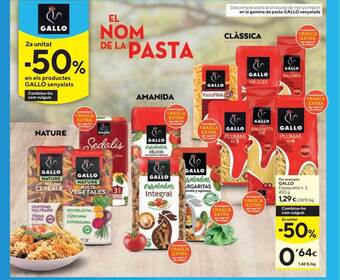 Caprabo 2a Unitat -50% Gallo Espaguetis N.3 oferta