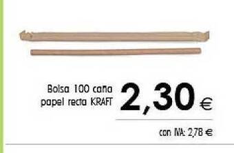 Cash Ifa Bolsa 100 Caña Papel Recta Kraft oferta