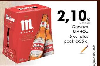 Cash Ifa Cerveza Mahou 5 Estrellas oferta